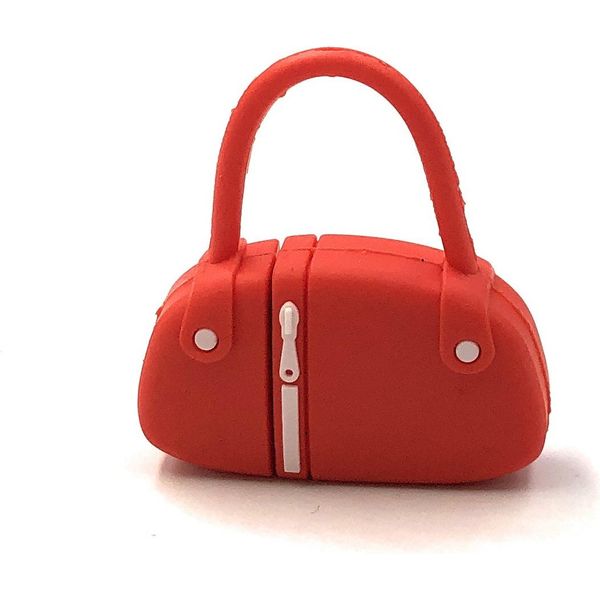 Onlineworld2013 Borsetta In Rosso Donna Divertente Chiavetta Usb 64 Gb Usb 3.0-image