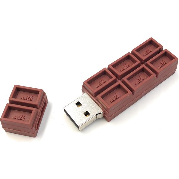 Onwomania Chiavetta Usb Divertente Al Cioccolato Al Latte 8 Gb Usb 2.0-image