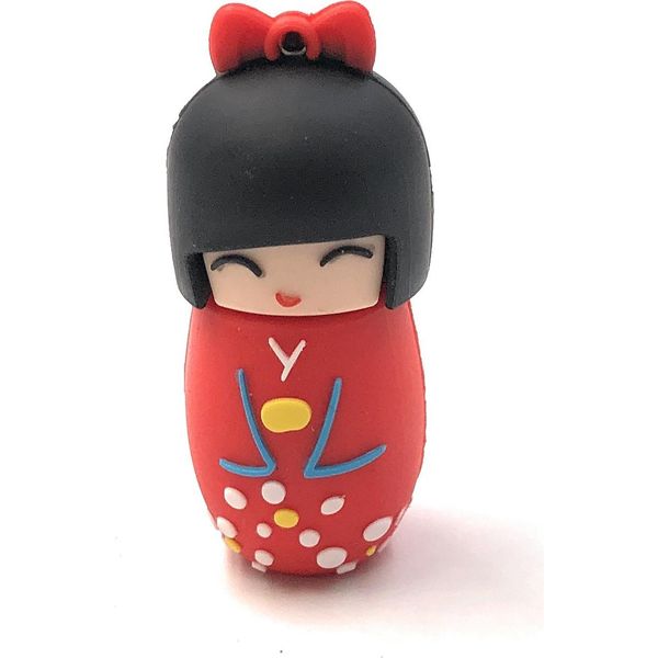 Onlineworld2013 Bambola Geishja Matryoshka Rossa Divertente Chiavetta Usb 128 Gb Usb 3.0-image
