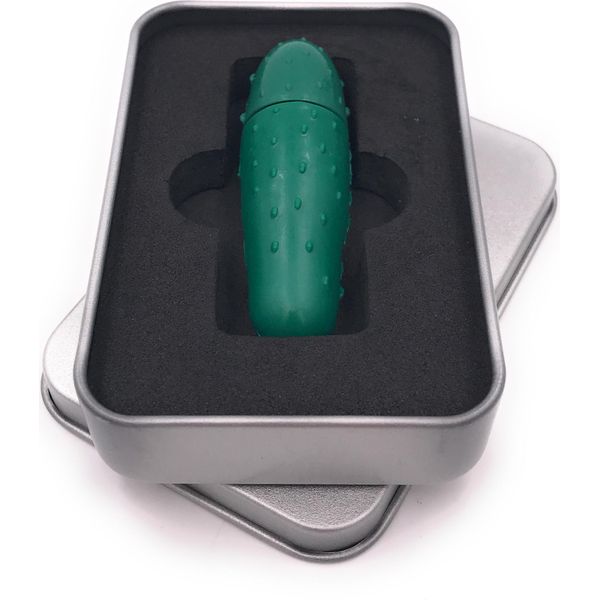 Chiavetta Usb Onwomania Al Cetriolo In Confezione Regalo In Alluminio 64 Gb Usb 3.0-image