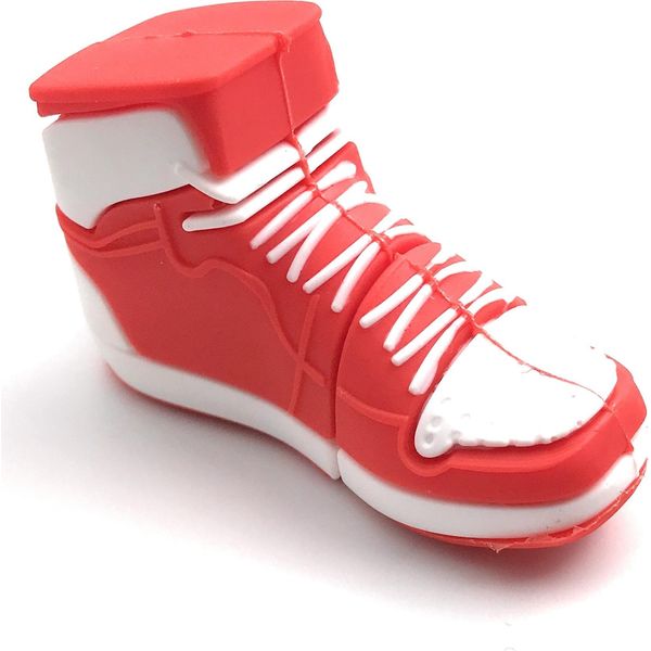 Onwomania Trainer Scarpa Sportiva Rosso Chiave Usb Unità Flash Usb 16GB Usb 2.0-image