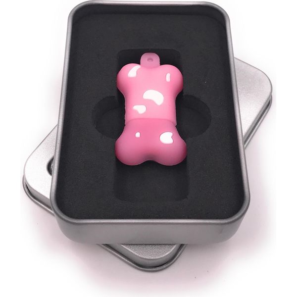 Onwomania Osso Di Cane Rosa Chiavetta Usb In Confezione Regalo In Alluminio 16 Gb Usb 2.0-image