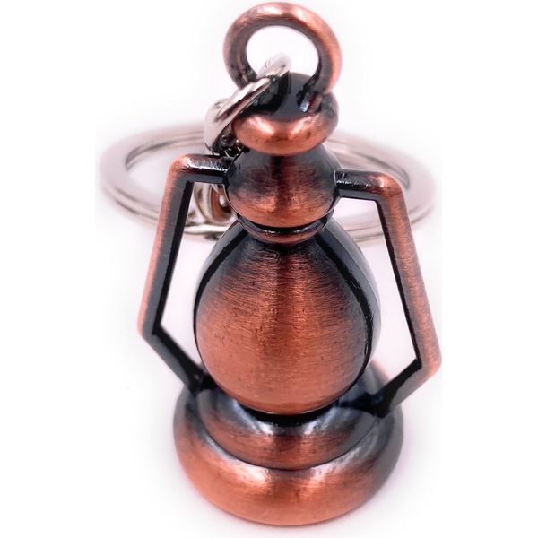 Onwomania Portachiavi Paraffina Lampada Lampada Bronzo Ciondolo Portachiavi-image