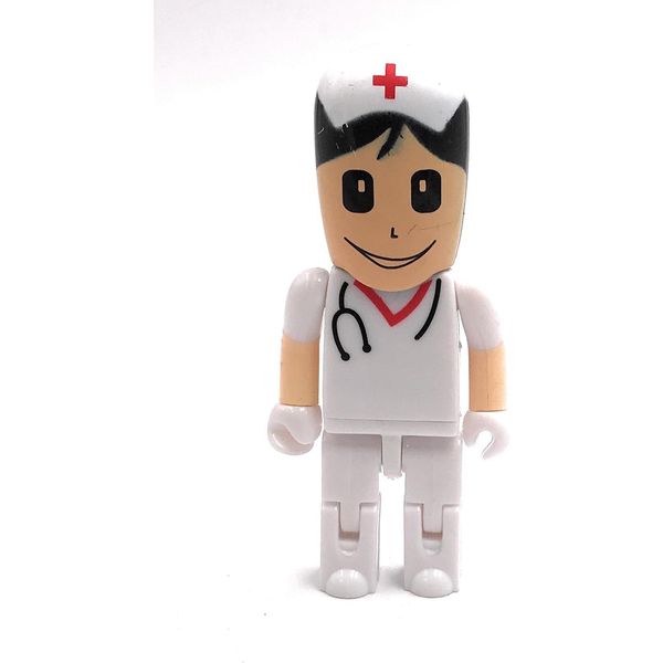 Onlineworld2013 Dottore Medico Chirurgo Figura Maschile Bianca Divertente Chiavetta Usb 128 Gb Usb 3.0-image