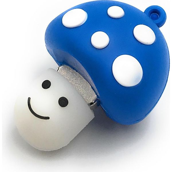 Onlineworld2013 Fungo Portafortuna Rospo Con Faccia Blu Divertente Chiavetta Usb 128 Gb Usb 3.0-image