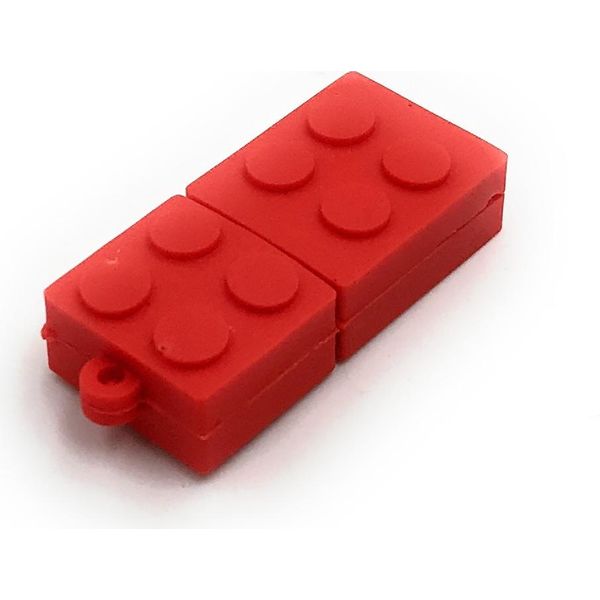 Onlineworld2013 Building Block Rosso Divertente Chiavetta Usb 128 Gb Usb 3.0-image