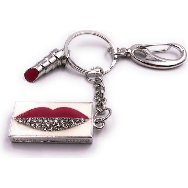 Onwomania Kiss Mouth Argento Metallo Divertente Chiavetta Usb 64 Gb Usb 2.0-image