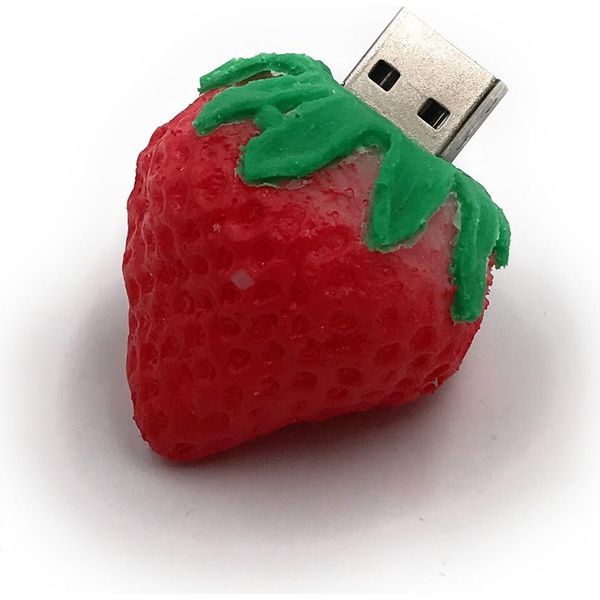Onlineworld2013 Fragola Frutta Divertente Chiavetta Usb 64 Gb Usb 3.0-image