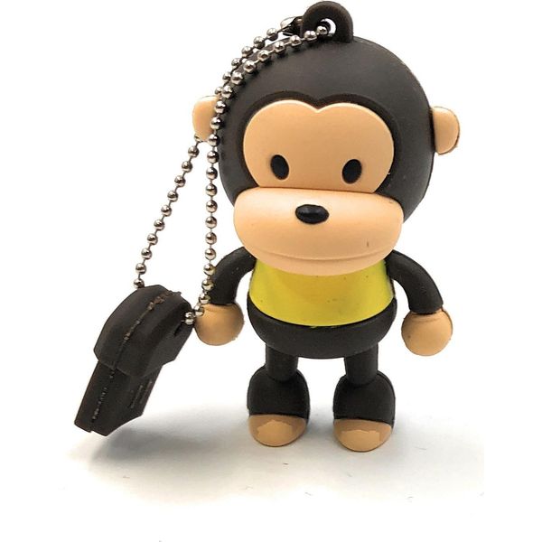 Onlineworld2013 Scimmia Con Camicia Gialla In Piedi Divertente Chiavetta Usb 64 Gb Usb 3.0-image