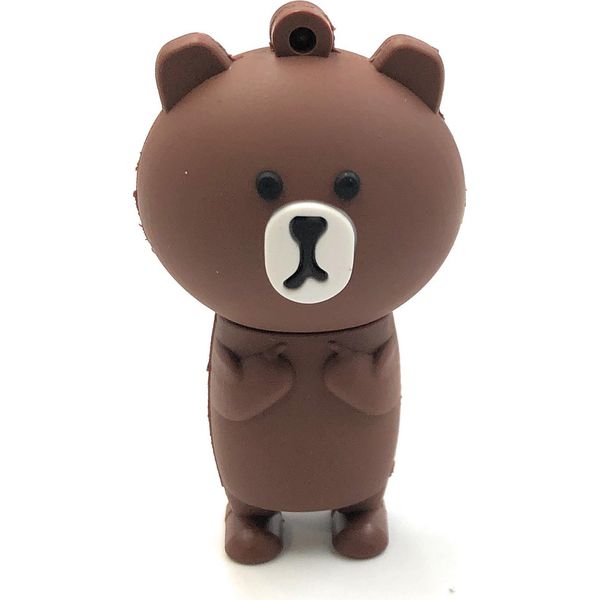 Onlineworld2013 Grizzly Bear Brown Bear Funny Usb Stick 128 Gb Usb 3.0-image