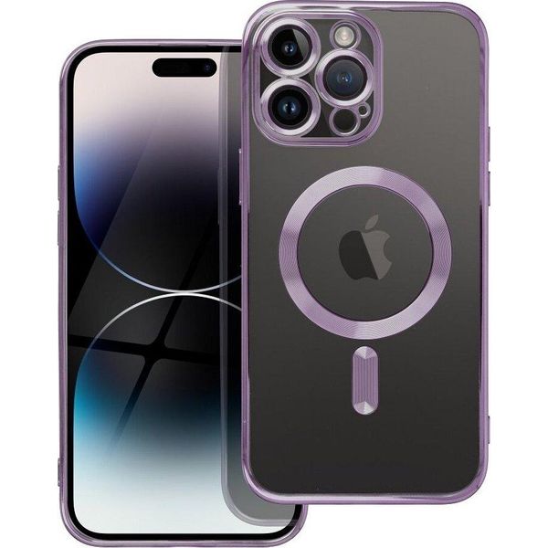 Cover Magsafe Con Protezione Della Fotocamera Compatibile Con Samsung Galaxy S25 Viola-image