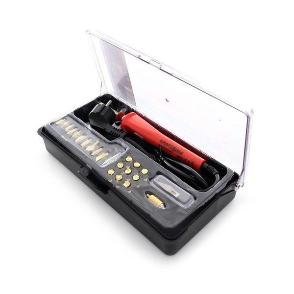 Kraft&Dele Saldatore, Bruciatore Per Legno E Pelle 60W Con Accessori, 23 Pezzi KD10112-image