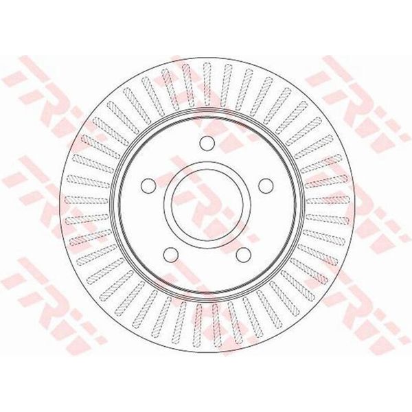2X Disco Freno Trw DF6253S Per Fiat Freemont (345_) Per Dodge Journey Mpv 302Mm-image