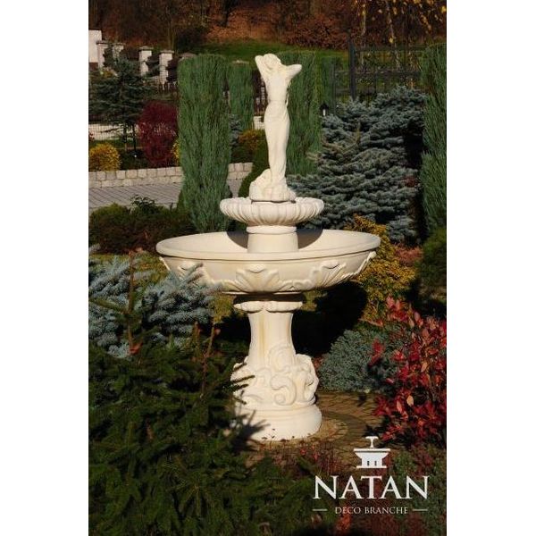 Fontana Rana Fontana 165Cm Fontana Di Pietra Fontana Da Giardino Fontaine-image