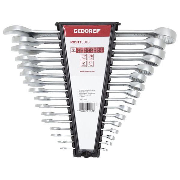 Gedore Red R09115016 Set Di Ganasce Af 1/4"-1.1/4"" 16 Pezzi, 3301043"-image