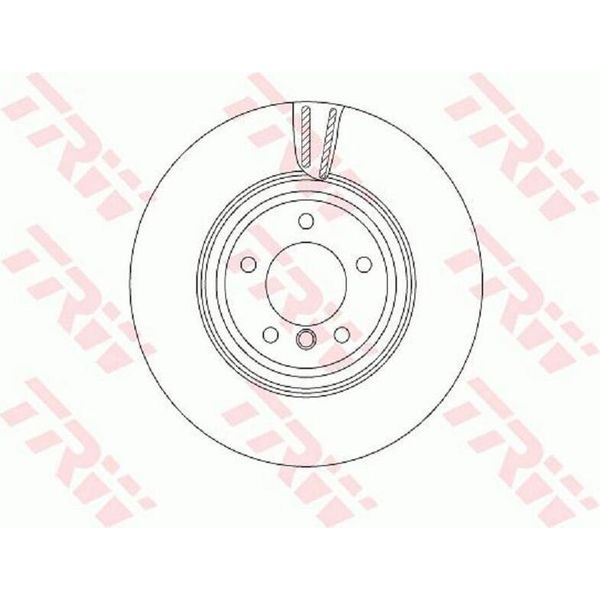 2X Disco Freno Trw DF4775S Per Bmw 3 Touring (E91) 3 Sedan (E90) X1 (E84)-image