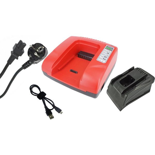 Caricabatterie Rapido Powersmart Per Hilti C 4/36-ACS, B 22/1.6, B 36/3.0, B22/2.6, B36/3.9, Ag 125-A22, Hde 500-A22, Scm 22-A, Scw 22-A, Sf 22-A, Sfc 22-A, Sfh 22-A, Sfl 22-A-image