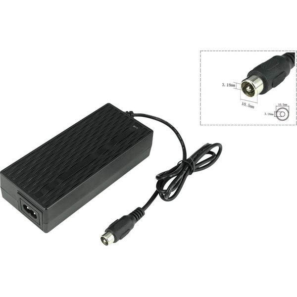 Powersmart Caricabatterie Alimentatore 42V 2A Per Pedelec 36V, E-Bike Con Rca 10,5 Mm-image