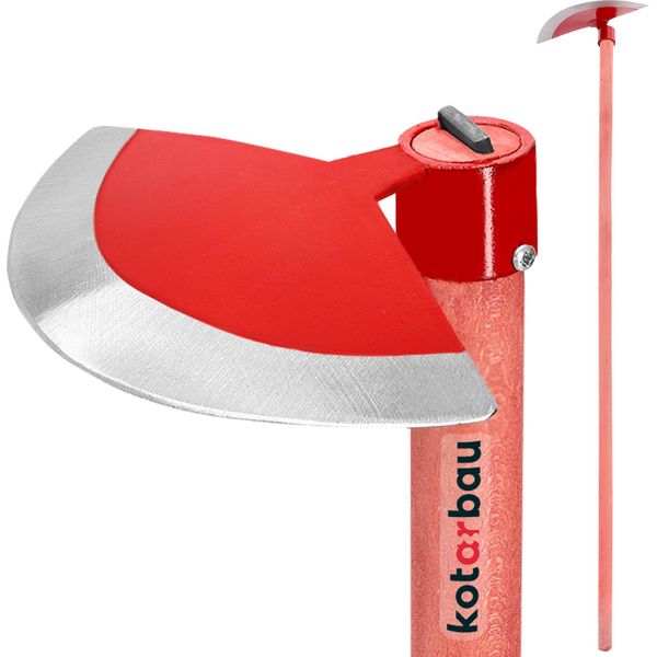 Kotarbau® Zappetta Da Giardino Zappetta Per Erbacce Semicircolare Zappetta Da Giardino Zappetta Per Piante Manico 130 Cm-image