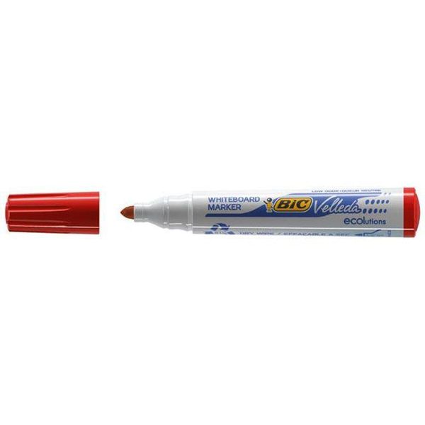 Bic Whiteboard Velleda Ecolutions 1701 Evidenziatore 12 Pz Rosso-image