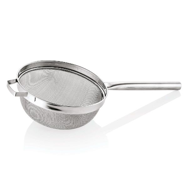 Scolapasta Grande Da Cucina Con Manico Cavo, Acciaio Inox, Diametro 36 Cm-image