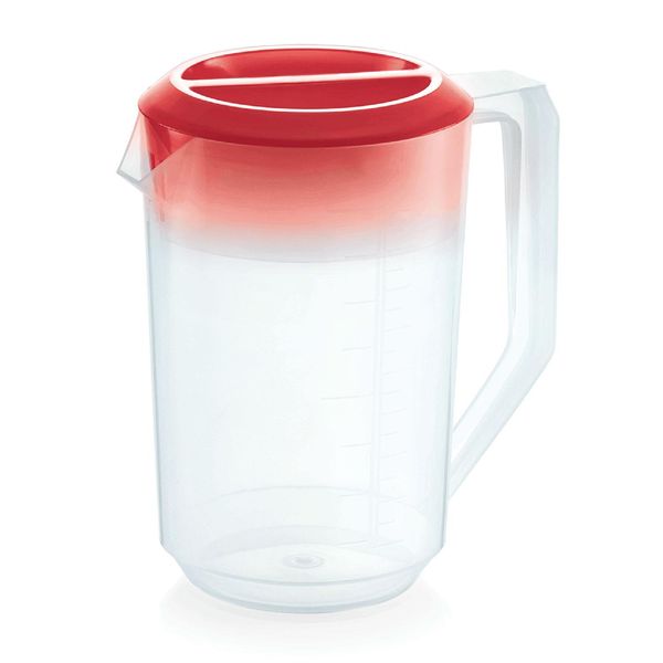 Caraffa Graduata Con Coperchio, 1,8 Litri, Rosso-image