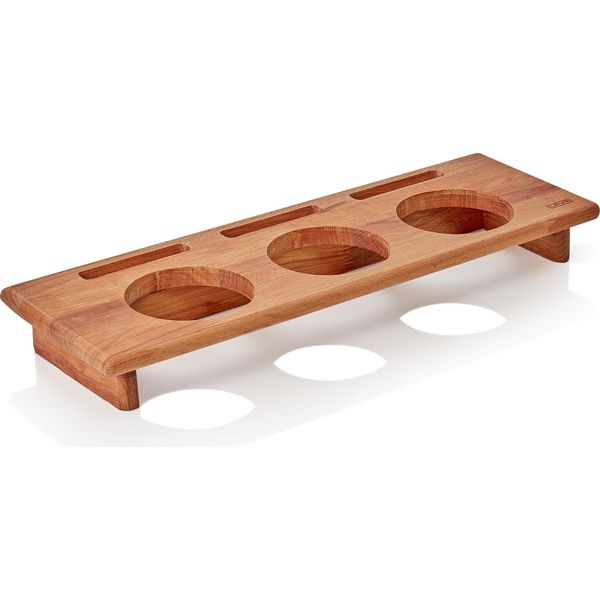 Supporto Per 3 Cocotte Di Lava Ø 10 Cm, Legno, 44,5 X 18,5 X 6,5 Cm-image