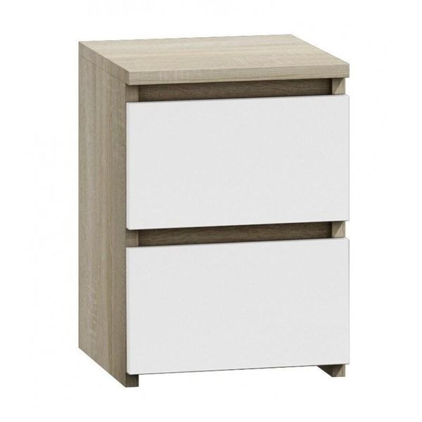 Comodino Taavi - Rovere Sonoma / Bianco-image