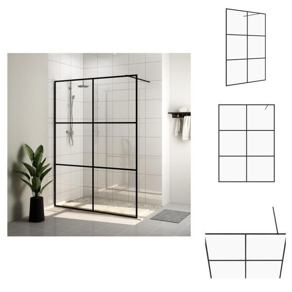 Vidaxl Schermo Doccia Per Cabina Doccia Con Vetro Trasparente Esg 140X195 Cm - Schermi Doccia-image
