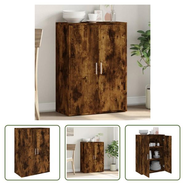 The Living Store Credenza Rovere Fumé 60X31X84 Cm Materiale Legno-image