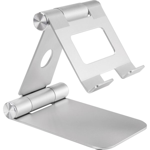 Inline Universal - Supporto - Pieghevole - Per Tablet - Alluminio - Alluminio - Dimensioni Dello Schermo: Fino A 33Cm (Fino A-image