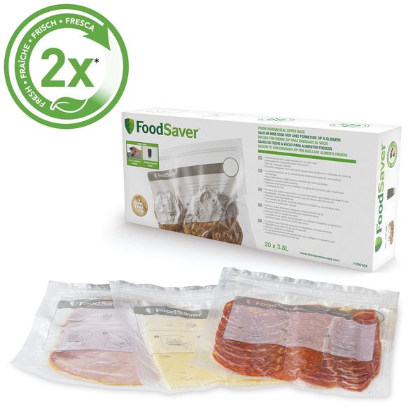 Set Di Sacchetti Foodsaver Zip Per Il Sottovuoto Da 3,8 L (FVB016X)-image