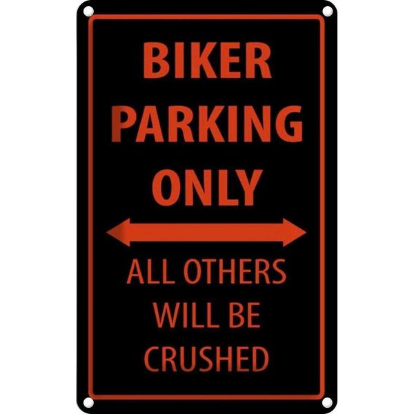 Vianmo Insegna Di Latta 30X20 Cm Fahrrad Biker Parking Only-image