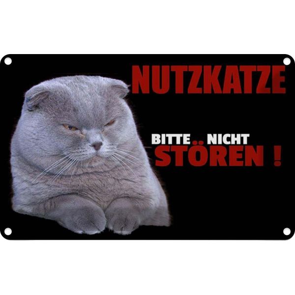 Vianmo Insegna Di Latta 20X30 Cm Nutzkatze Bitte Nicht StöRen Schwarz-image