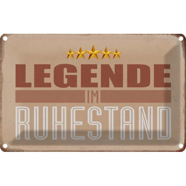 Vianmo Insegna Di Latta 20X30 Cm Legende Im Ruhestand-image