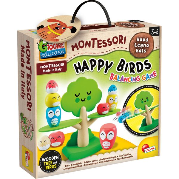 Lisciani 105397 - Gioco Di Destrezza - Montessori Happy Birds Gioco Di Equilibrio Equilibrio-image
