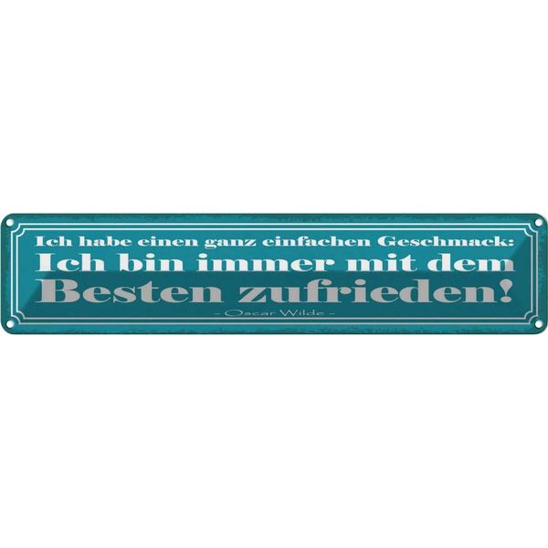 Vianmo Insegna Di Latta 10X46 Cm Bin Immer Mit Besten Zufrieden-image