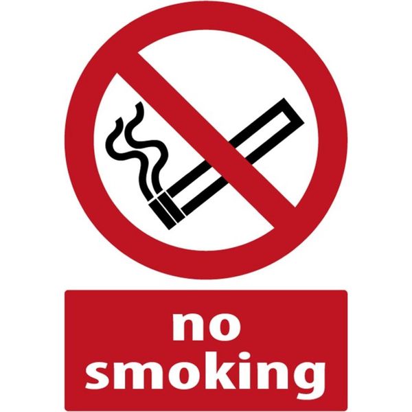 Vianmo Insegna In Legno 18X12 Cm No Smoking-image