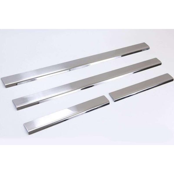 Acciaio Inox Battitacco V2A Opaco Per Vw Golf 6 Da 2008 4Tlg Set-image