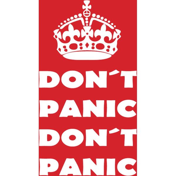 Vianmo Insegna In Legno 18X12 Cm Don't Panic Don't Panic-image