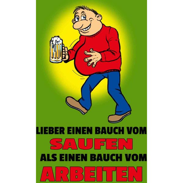 Vianmo Insegna In Legno 30X20 Cm Lieber Bauch Vom Saufen Als-image