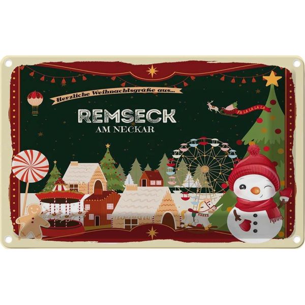 Vianmo Insegna Di Latta 20X30 Cm Weihnachten Remseck Am Neckar-image
