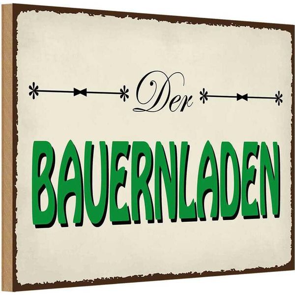 Vianmo Insegna In Legno 20X30 Cm Bauernladen Hofladen Verkauf-image