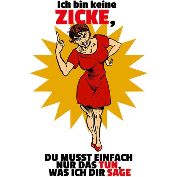 Vianmo Insegna In Legno 30X20 Cm Bin Keine Zicke Tun Was Ich Sage-image