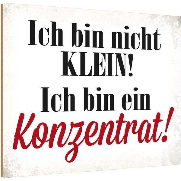 Vianmo Insegna In Legno 12X18 Cm Bin Nicht Klein Bin Konzentrat-image