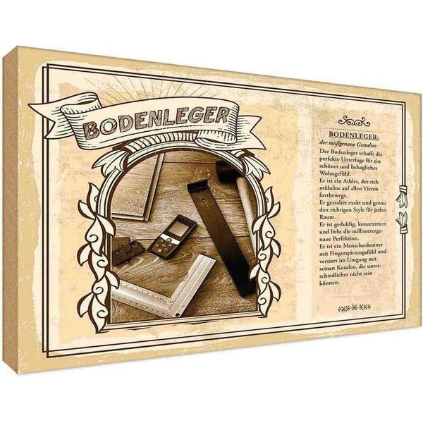 Vianmo Insegna In Legno 20X30 Cm Bodenleger-image