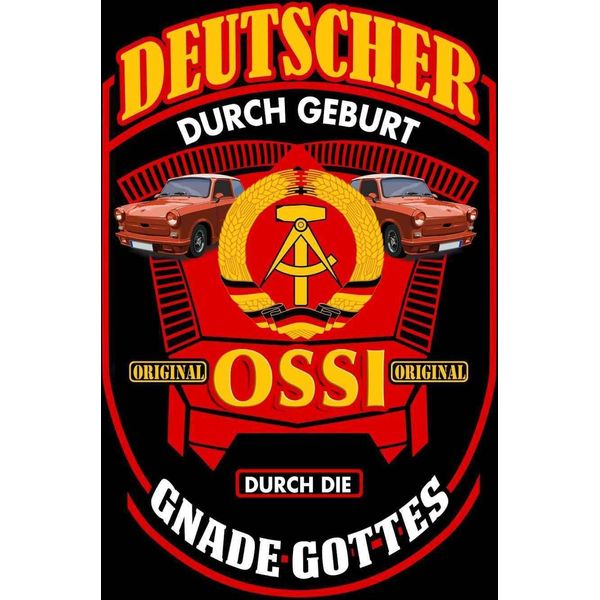Vianmo Insegna In Legno 18X12 Cm Deutscher Durch Geburt Ossi-image