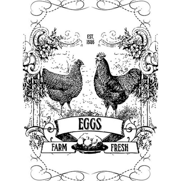Vianmo Insegna In Legno 30X20 Cm Eggs Farm Fresh Est. 1886-image