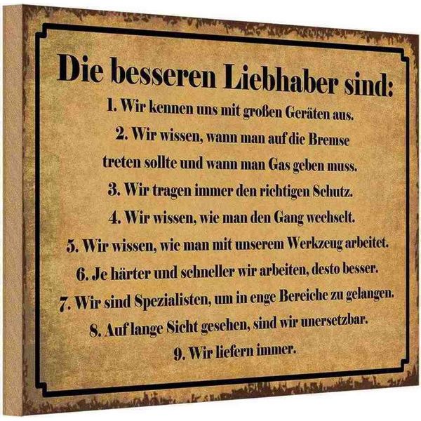 Vianmo Insegna In Legno 20X30 Cm Die Besseren Liebhaber Sind-image