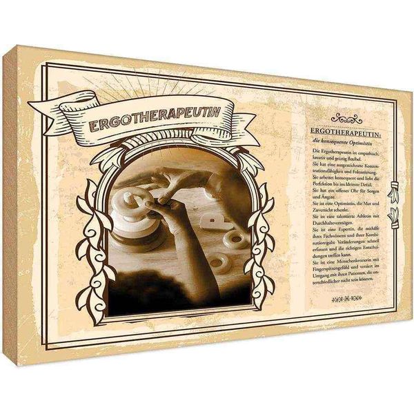 Vianmo Insegna In Legno 20X30 Cm Ergotherapeutin-image